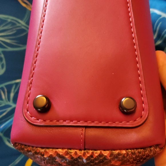 Coach Glove Tanned Snakeskin Courier - Picture 4 of 10